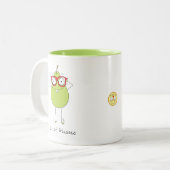 Brillenoptomotristin Zweifarbige Tasse (Vorderseite Links)