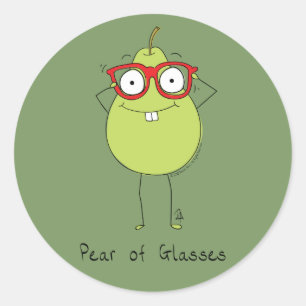 Brillenpear Niedlich & Funny Sticker