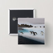 Brillenpinguine Button (Vorne & Hinten)