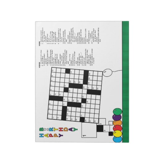 Brillenpuzzle (48 Klassen) Notizblock (Rotiert)
