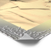 Brillenrahmen aus Gold - Foto Poster (Ecke)