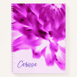 Brillenrosa Blume SpiralNotebook Notizblock