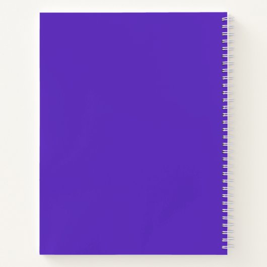 Brillenrosa Blume SpiralNotebook Notizblock (Rückseite)