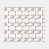 Brillenrosa Champagner Glass Cheers Wedding Toast Fleecedecke (Vorderseite (Horizontal))