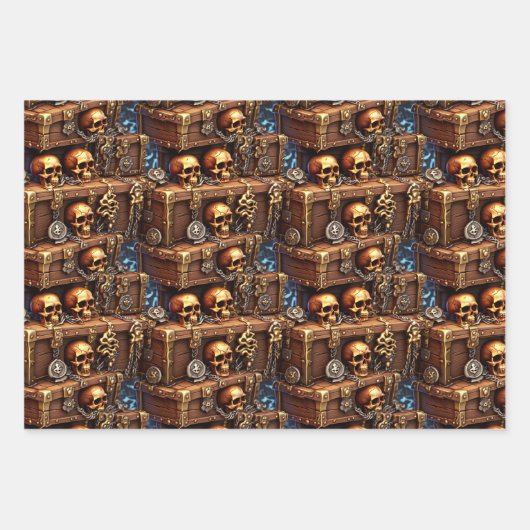 Brillenschatz-Halloween-Party Geschenkpapier Set (Vorderseite 2)