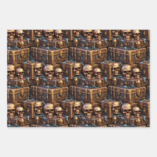 Brillenschatz-Halloween-Party Geschenkpapier Set (Vorderseite)