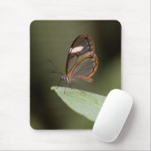 Brillenschmetterling auf einem Blatt Mousepad (Mit Mouse)
