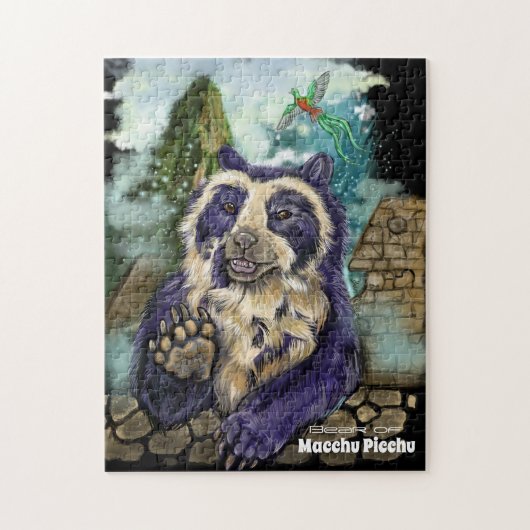 Brillenschwarzbär Puzzle (Vertikal)
