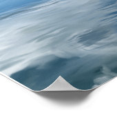 Brillenseeumhang mit Wolken und Leinwand Poster (Ecke)