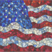 Brillensticker mit amerikanischer Flagge Aufkleber (Vorderseite)