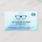 Brillensymbol | Optometrisches Logo Visitenkarte (Vorderseite)