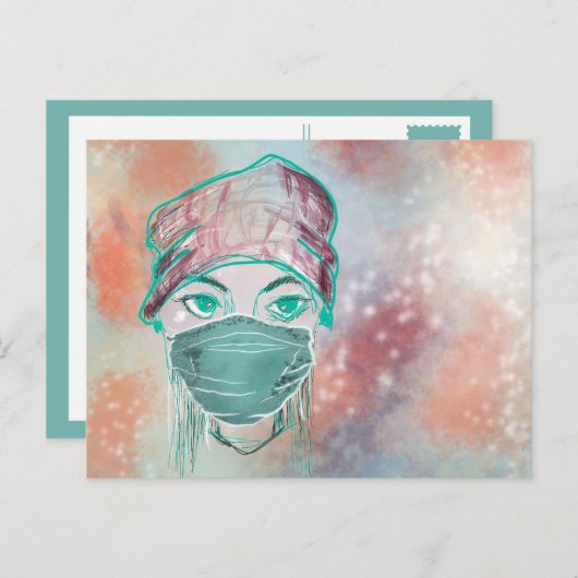 Brillenszene Postkarte (Vorne/Hinten)