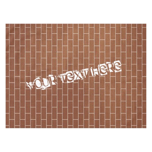 Brillentablett mit benutzerdefiniertem Text Tischdecke (Vorderseite (Horizontal))