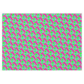 Brillentrosa, blaugelb, niedlich gemustert tischdecke (Vorderseite (Horizontal))