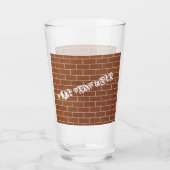 Brillenwand mit benutzerdefiniertem Text Glas (Rückseite)