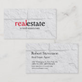 Brillenwand Muster Real Anwesen Agent Visitenkarte (Vorne/Hinten)