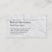 Brillenwand Muster Real Anwesen Agent Visitenkarte (Rückseite)