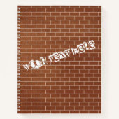 Brillenwand-Notebook mit benutzerdefiniertem Text Notizblock (Vorderseite)