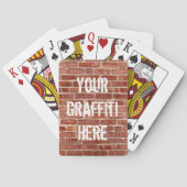 Brillenwand Personalisiert Graffiti Playing Cards Spielkarten (Rückseite)