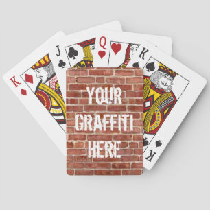 Brillenwand Personalisiert Graffiti Playing Cards Spielkarten
