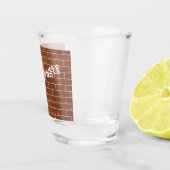 Brillenwand-Shootglas mit benutzerdefiniertem Text Schnapsglas (Rechts)