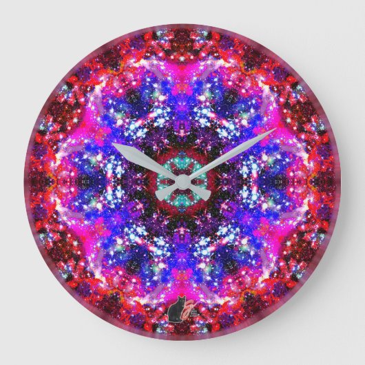 Brilliance Stellar Kaleid Große Wanduhr (Vorderseite)