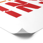 BRILLIANCE VS INSANITY Custom Color Poster (Ecke)