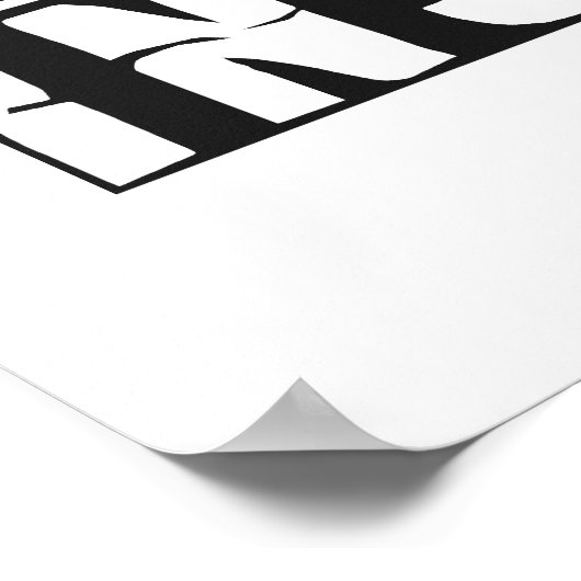 BRILLIANCE VS INSANITY Custom Color Poster (Ecke)