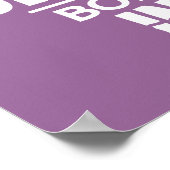 BRILLIANCE VS INSANITY Custom Color Poster (Ecke)