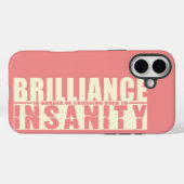 BRILLIANCE VS INSANITY Custom iPhone case (Rückseite (Horizontal))