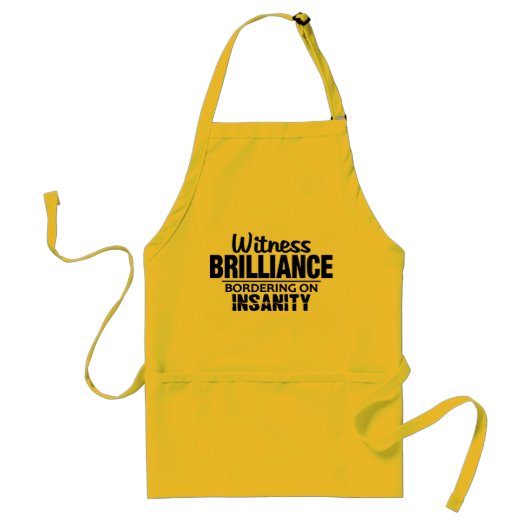 BRILLIANCE VS INSANITY Schürze - wählen Sie Stil, (Vorne)