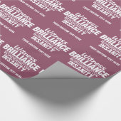 BRILLIANCE VS INSANITY Zollverpackungspapier Geschenkpapier (Ecke)