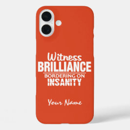 BRILLIANCE VS SANITY individuelle Name & Color Hül iPhone 16 Plus Hülle