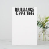 BRILLIANCE VS UNSANITY custom stationary Briefpapier (Stehend Vorderseite)