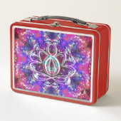 Brilliance Zen Lotus Metall Brotdose (Vorderseite)