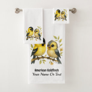 Brilliant American Goldfinch Badhandtuch Set