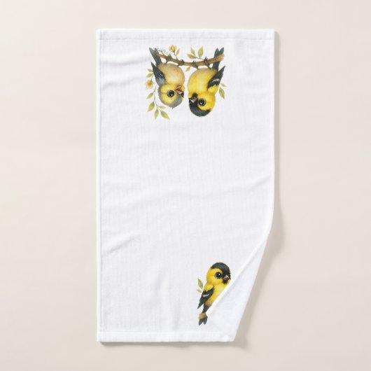 Brilliant American Goldfinch Badhandtuch Set (Handtuch)