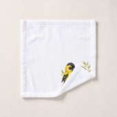 Brilliant American Goldfinch Badhandtuch Set (Waschlappen)