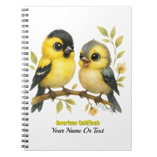 Brilliant American Goldfinch Notizblock