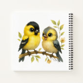 Brilliant American Goldfinch Notizblock (Rückseite)