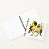 Brilliant American Goldfinch Notizblock (Innenseite)