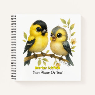 Brilliant American Goldfinch Notizblock
