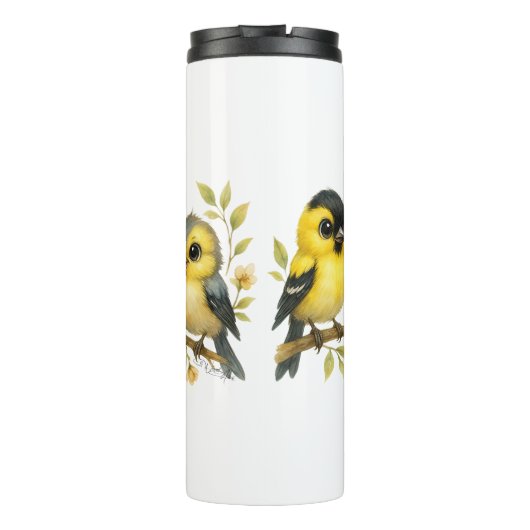 Brilliant American Goldfinch Thermosbecher (Rückseite)