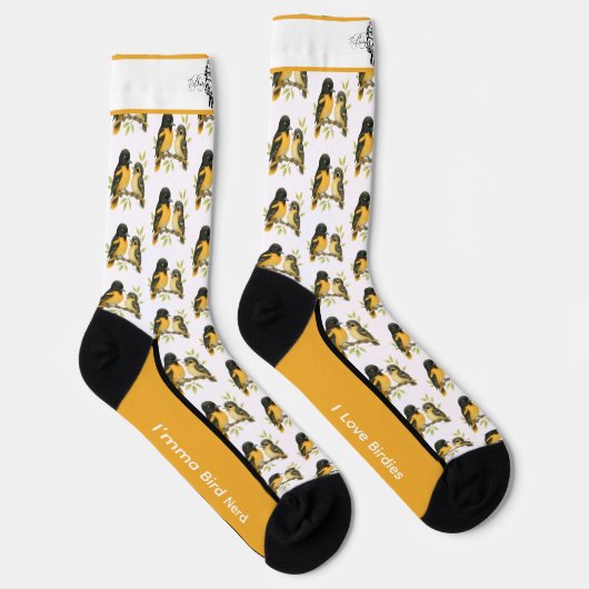 Brilliant Baltimore Oriole Bird Socken (Rechts)