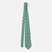 Brilliant Blau Krawatte (Rückseite)