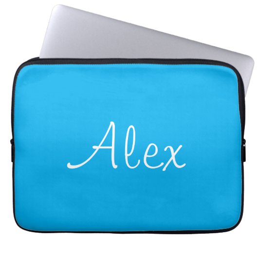 Brilliant Blau Laptopschutzhülle (Vorderseite)
