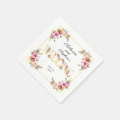 Brilliant Blogs | Goldbriefe Wasserfarbenhochzeit Serviette (Ecke)