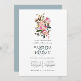 Brilliant Bloom Bouquet Hochzeit Probe Dinner Einladung