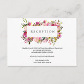 Brilliant Bloom Wedding Blume Empfang Umschließung Begleitkarte (Vorderseite)