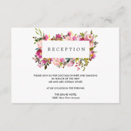 Brilliant Bloom Wedding Blume Empfang Umschließung Begleitkarte